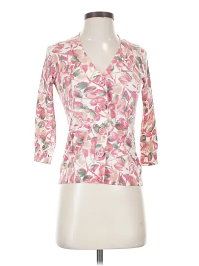 Pre-owned Talbots Cardigan Sweater In Pink