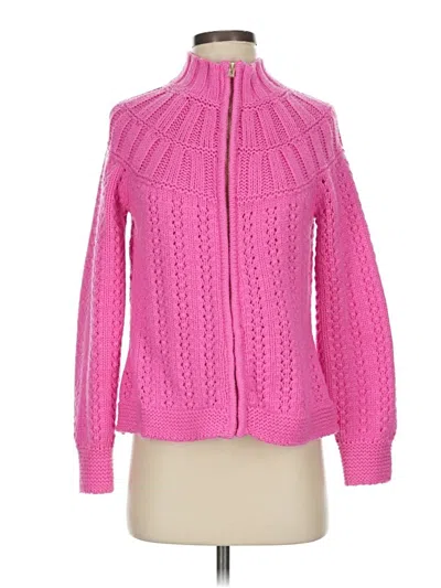 Pre-owned Talbots Cardigan Sweater In Pink