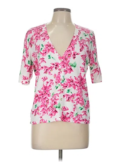 Pre-owned Talbots Cardigan Sweater In Pink