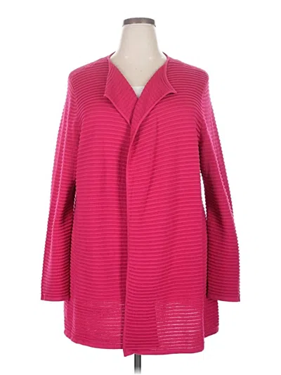 Pre-owned Talbots Cardigan Sweater In Pink