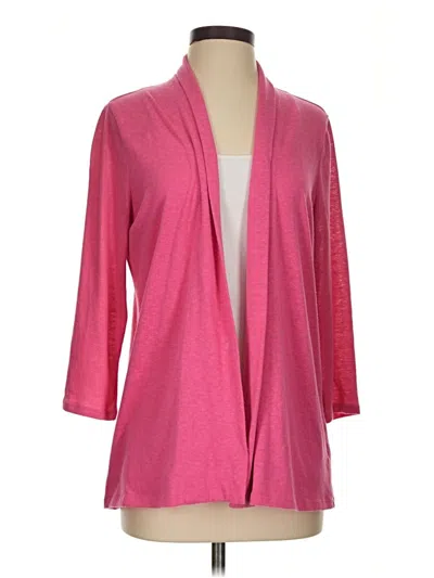 Pre-owned Talbots Cardigan Sweater In Pink