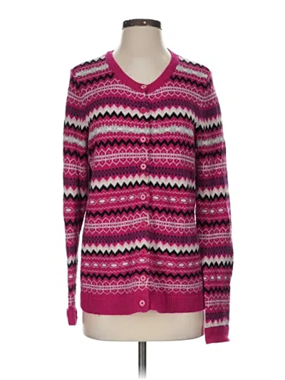 Pre-owned Talbots Cardigan Sweater In Pink