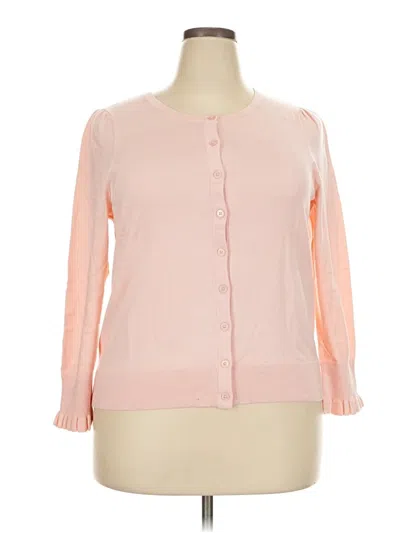 Pre-owned Talbots Cardigan Sweater In Pink