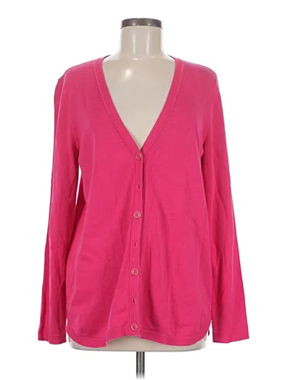 Pre-owned Talbots Cardigan Sweater In Pink