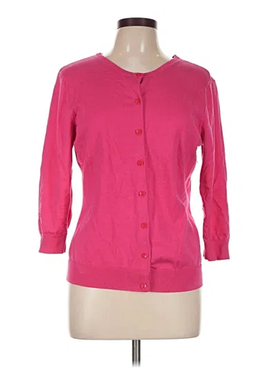 Pre-owned Talbots Cardigan Sweater In Pink