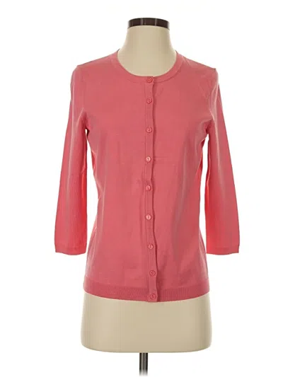 Pre-owned Talbots Cardigan Sweater In Pink