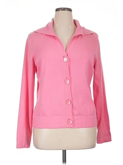 Pre-owned Talbots Cardigan Sweater In Pink