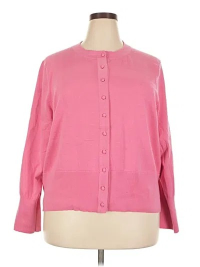Pre-owned Talbots Cardigan Sweater In Pink