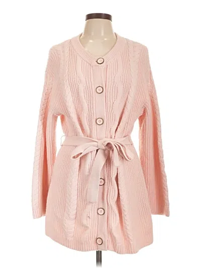 Pre-owned Talbots Cardigan Sweater In Pink