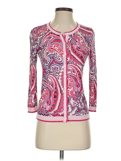 Pre-owned Talbots Cardigan Sweater In Pink
