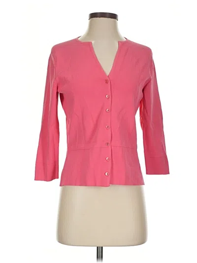 Pre-owned Talbots Cardigan Sweater In Pink