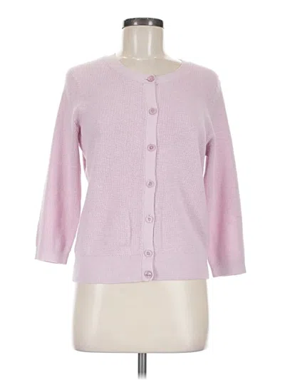 Pre-owned Talbots Cardigan Sweater In Pink