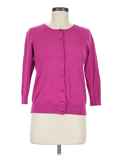 Pre-owned Talbots Cardigan Sweater In Pink