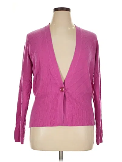 Pre-owned Talbots Cardigan Sweater In Pink