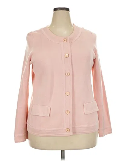 Pre-owned Talbots Cardigan Sweater In Pink