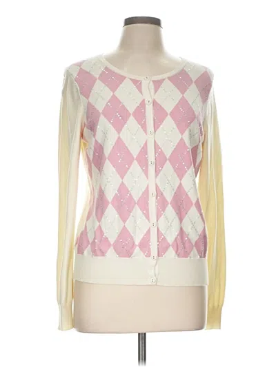 Pre-owned Talbots Cardigan Sweater In Pink