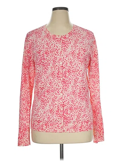Pre-owned Talbots Cardigan Sweater In Pink
