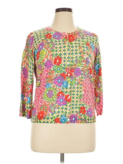 Pre-owned Talbots Cardigan Sweater In Pink