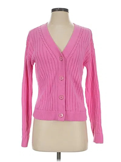 Pre-owned Talbots Cardigan Sweater In Pink