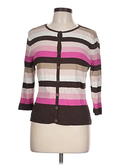 Pre-owned Talbots Cardigan Sweater In Pink