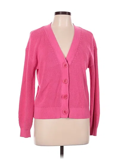 Pre-owned Talbots Cardigan Sweater In Pink