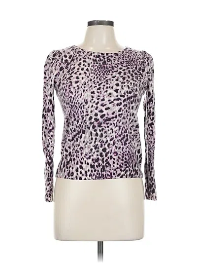 Pre-owned Talbots Cardigan Sweater In Purple