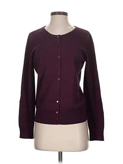 Pre-owned Talbots Cardigan Sweater In Purple