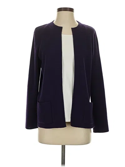 Pre-owned Talbots Cardigan Sweater In Purple