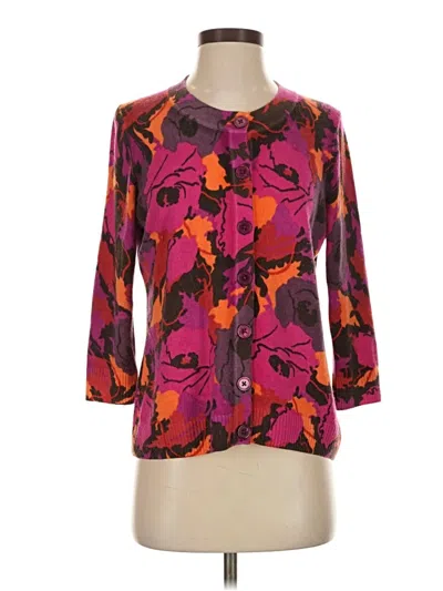 Pre-owned Talbots Cardigan Sweater In Purple