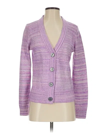 Pre-owned Talbots Cardigan Sweater In Purple
