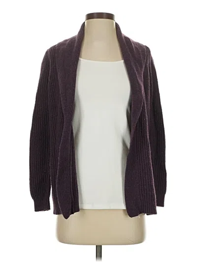 Pre-owned Talbots Cardigan Sweater In Purple