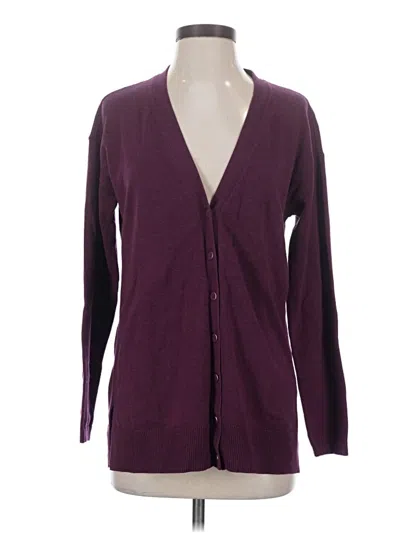 Pre-owned Talbots Cardigan Sweater In Purple