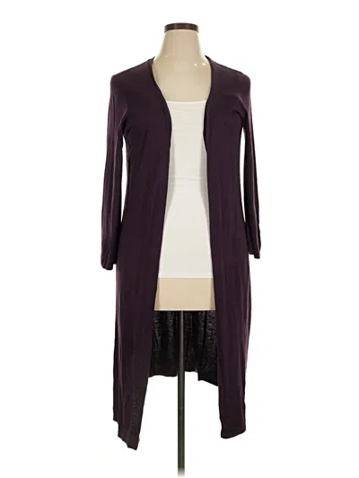 Pre-owned Talbots Cardigan Sweater In Purple