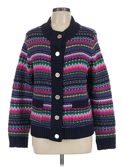 Pre-owned Talbots Cardigan Sweater In Purple