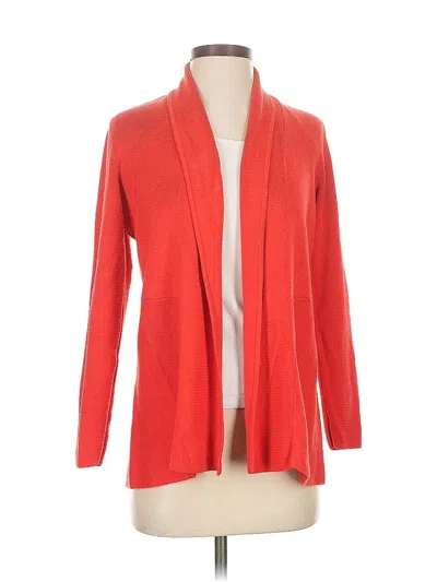 Pre-owned Talbots Cardigan Sweater In Red