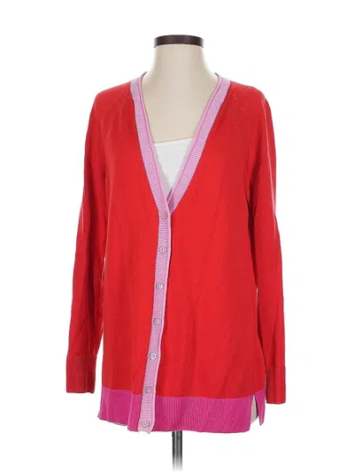 Pre-owned Talbots Cardigan Sweater In Red