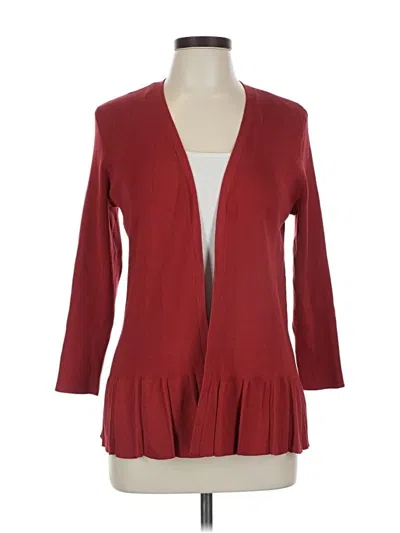 Pre-owned Talbots Cardigan Sweater In Red