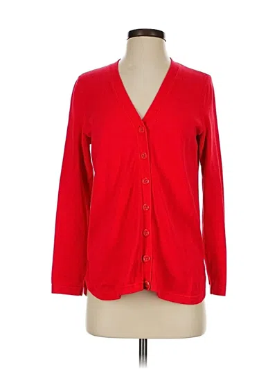 Pre-owned Talbots Cardigan Sweater In Red