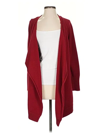 Pre-owned Talbots Cardigan Sweater In Red