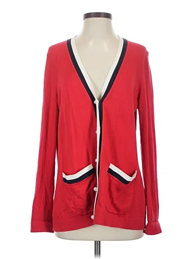 Pre-owned Talbots Cardigan Sweater In Red