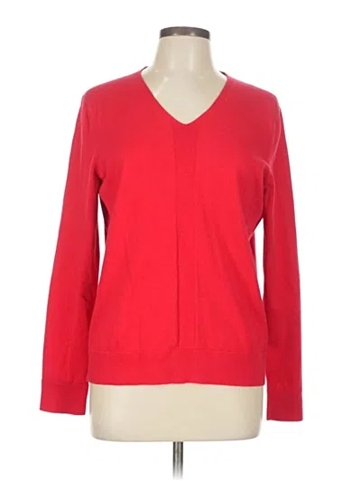 Pre-owned Talbots Cardigan Sweater In Red