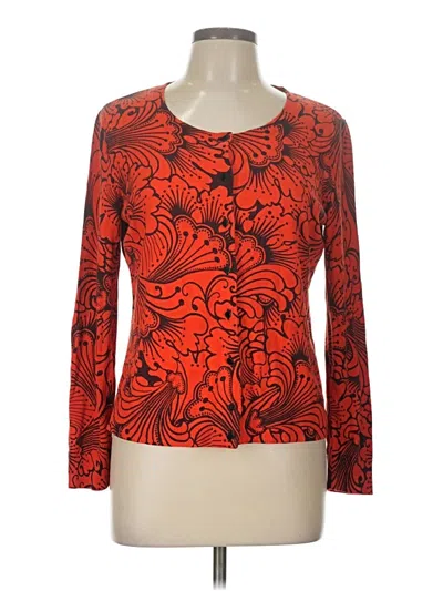 Pre-owned Talbots Cardigan Sweater In Red
