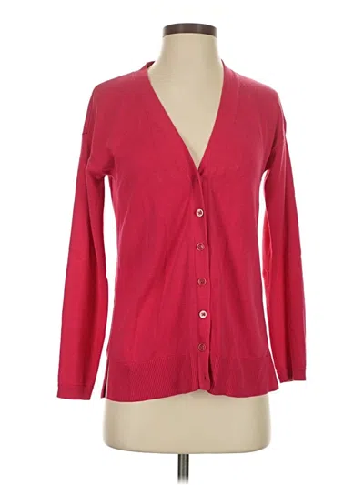 Pre-owned Talbots Cardigan Sweater In Red