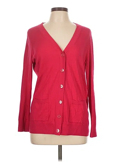 Pre-owned Talbots Cardigan Sweater In Red