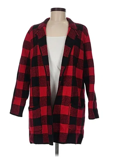 Pre-owned Talbots Cardigan Sweater In Red