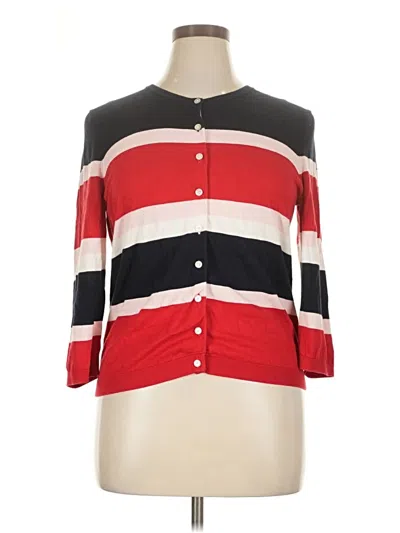 Pre-owned Talbots Cardigan Sweater In Red