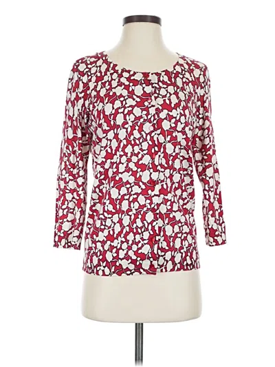 Pre-owned Talbots Cardigan Sweater In Red