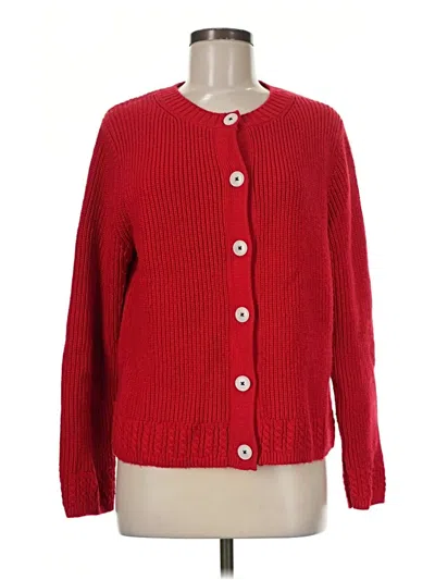 Pre-owned Talbots Cardigan Sweater In Red