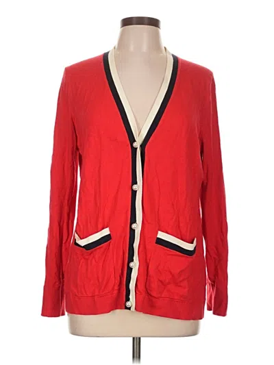Pre-owned Talbots Cardigan Sweater In Red