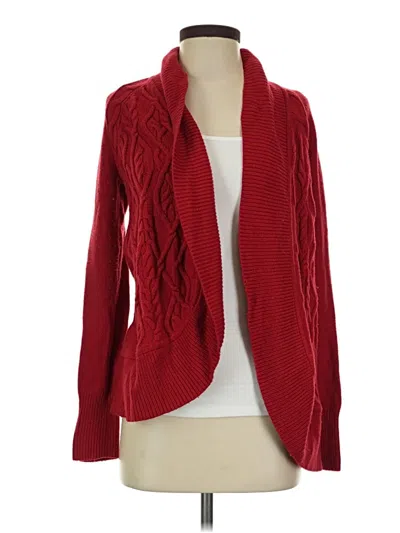 Pre-owned Talbots Cardigan Sweater In Red